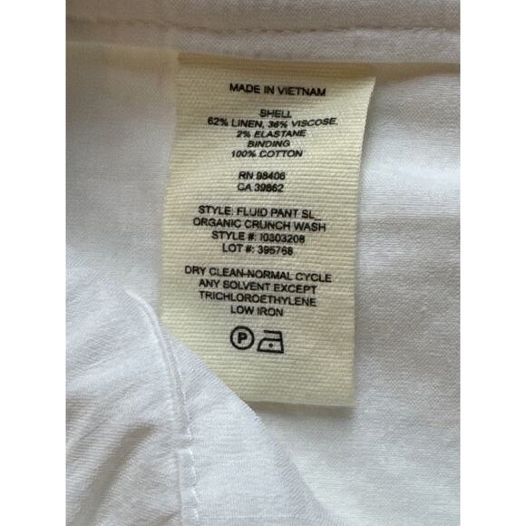 Theory Organic Crunch Linen Fluid Pant - Picture 10 of 13